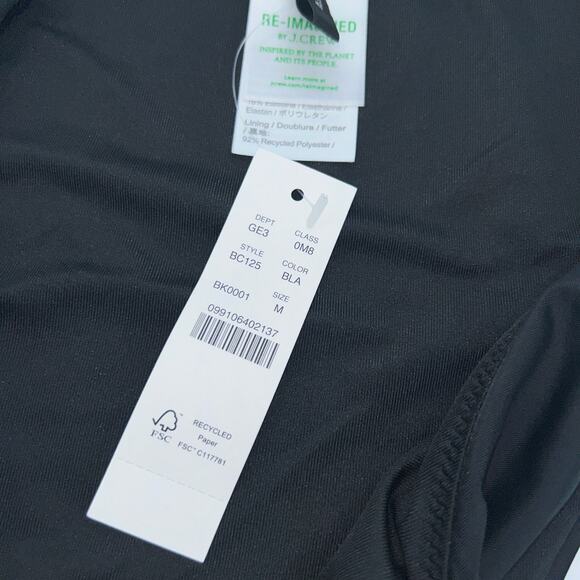 New NWT J. Crew Black Bikini Swim Bathing Suit Bottom Women's Size Medium - Picture 6 of 9